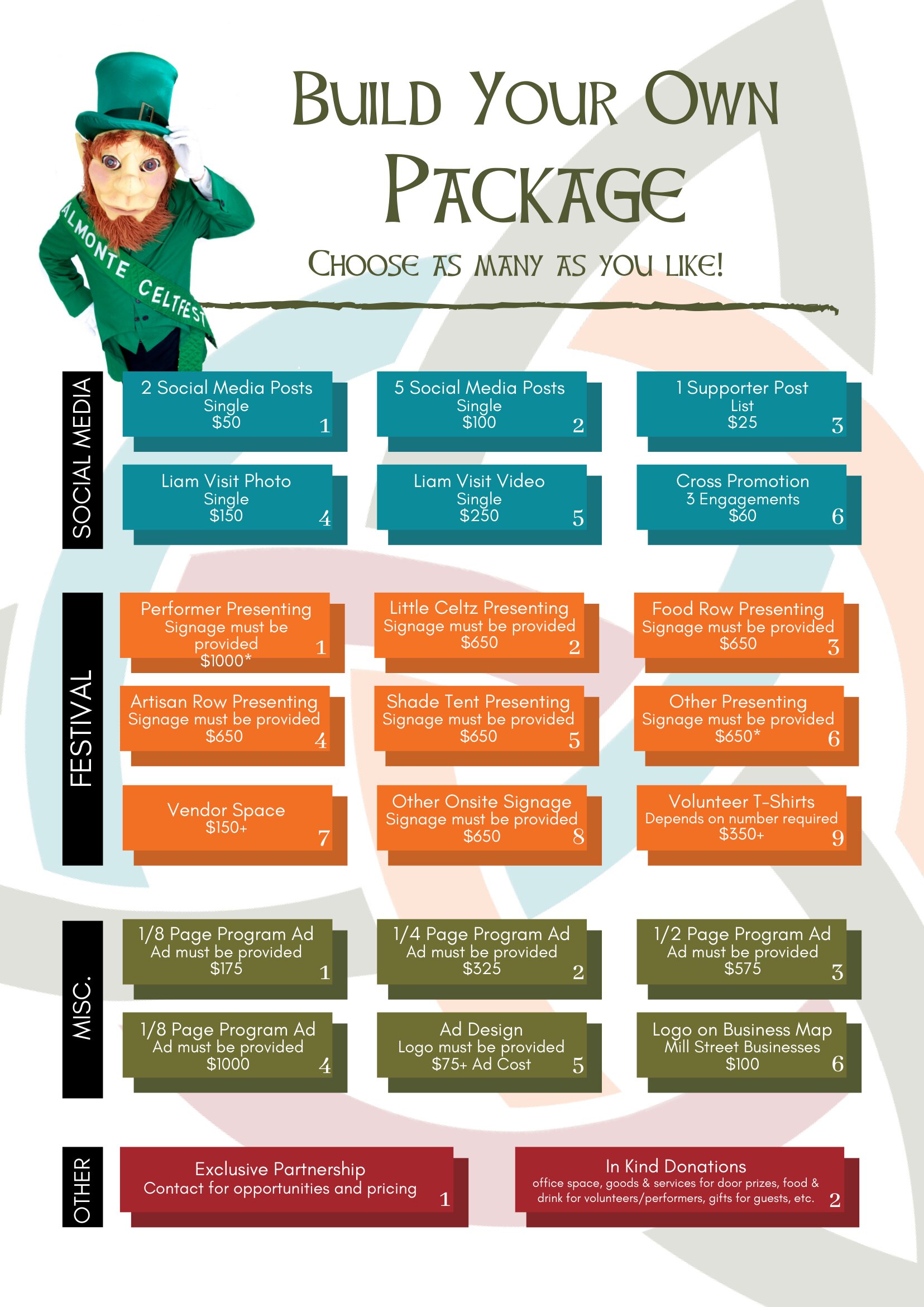 Almonte Celtfest 2021 Support Package page 5