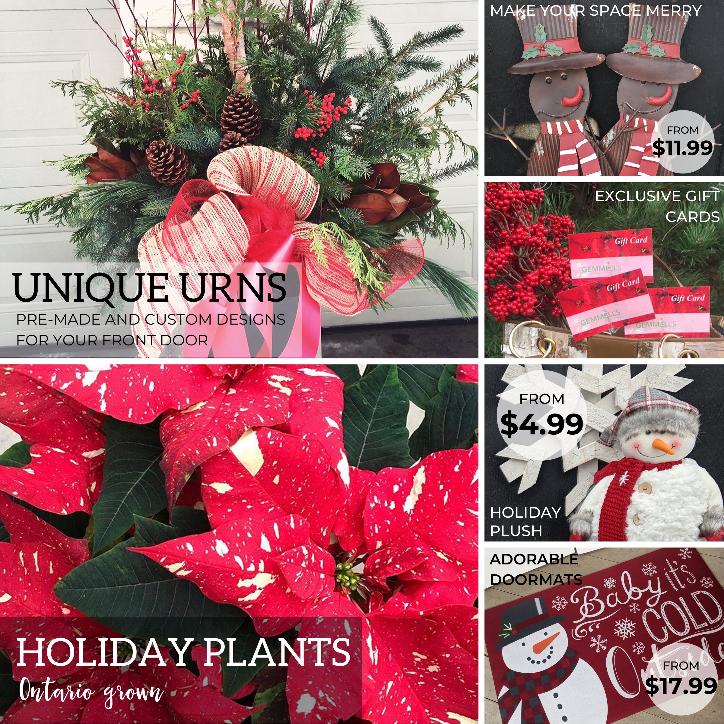 Garden centre Christmas flyer page 2